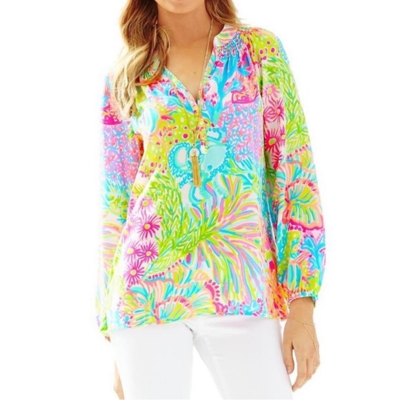 Lilly Pulitzer Tops - Lilly Pulitzer Elsa Top!💗🏝️